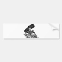 "The People's Calavera" circa 1800's Mexico Bumper Stickers