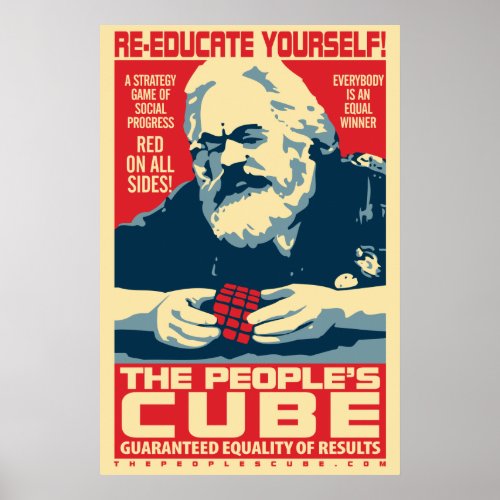 The People's Cube Marx Poster print
