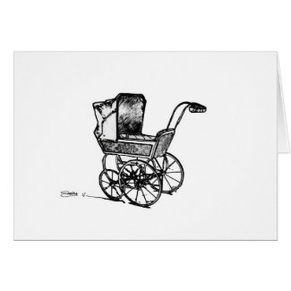 The Perambulator Greeting Card card