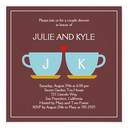 The Perfect Blend Engagement or Wedding Shower Invitations (front side)