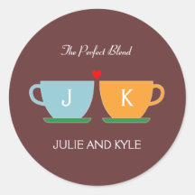 The Perfect Blend Wedding Favor Sticker/ Envelope 