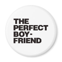 The Perfect Boyfriend - Black magnets