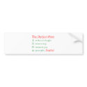The Perfect Man-bumper sticker bumper stickers