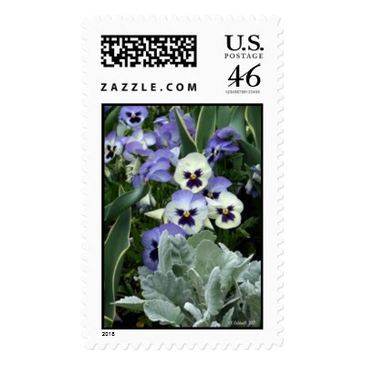 The Perfect Pansy Postage Stamps by StarLily