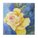 The Perfect Yellow Rose Ceramic Tile