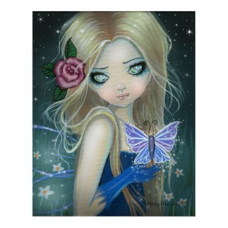 The Periwinkle Butterfly Poster Print print