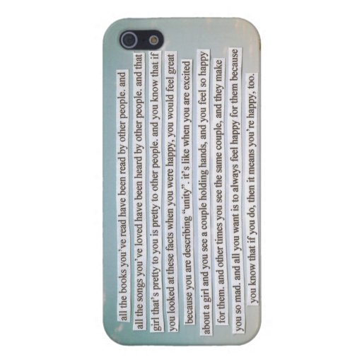 The Perks Of Being A Wallflower iPhone 5 case Zazzle