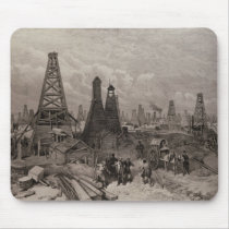 The Petroleum Oil Wells at Baku on the Caspian Mouse Pads
