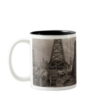 The Petroleum Oil Wells at Baku on the Caspian Coffee Mug