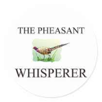 The Pheasant Whisperer Round Stickers