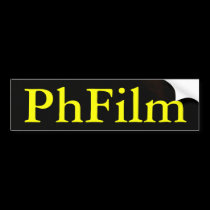 The PhFilm bumper stickers