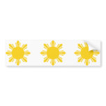 the Philippines   cropped sun, Philippines Bumper Stickers