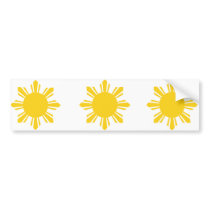 the Philippines cropped sun, Philippines bumper stickers by bestflag the Philippines cropped sun, Philippines bumper stickers