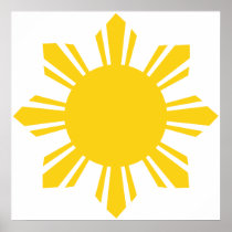 the Philippines   cropped sun, Philippines Poster