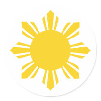 the Philippines   cropped sun, Philippines stickers