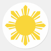 the Philippines   cropped sun, Philippines stickers