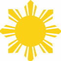 the Philippines   cropped sun, Philippines t-shirts