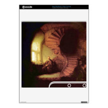 The philosopher by Rembrandt Harmenszoon van Rijn Decal For PS3 Slim