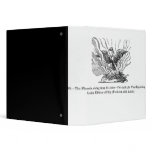 The Phoenix rising from his ashes Vinyl Binder