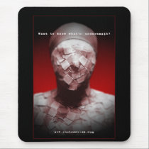 The Photo Asylum - Bandage Face mouse pad mousepads