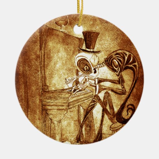 the piano player christmas tree ornaments