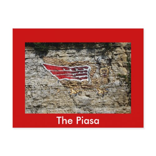 The Piasa postcard