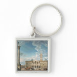 The Piazza Santa Maria Maggiore, 1752 Keychain