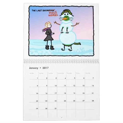 The Pickle Weasel Calendar! Calendar Zazzle