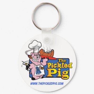 The Pickled Pig Keychain by paulostrom