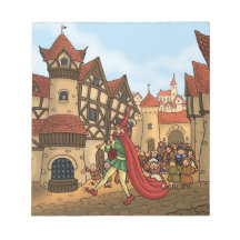 the pied piper & the children fairytale notepad