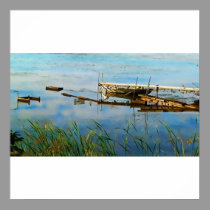 The Pier Print by nedell The Pier Print