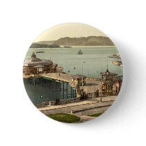 The Pier, with Drake's Island, Plymouth, England buttons