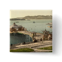 The Pier, with Drake's Island, Plymouth, England buttons