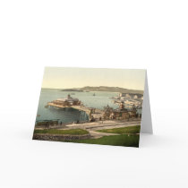 The Pier, with Drake's Island, Plymouth, England cards