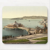 The Pier, with Drake's Island, Plymouth, England mousepads
