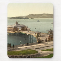 The Pier, with Drake's Island, Plymouth, England mousepads