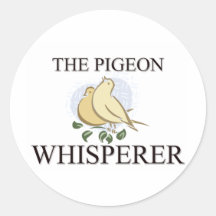 The Pigeon Whisperer Round Stickers