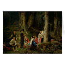 The Pilgrims from the Abbey of St. Odile Cards
