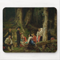 The Pilgrims from the Abbey of St. Odile Mouse Pad