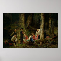 The Pilgrims from the Abbey of St. Odile Posters