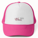 The PINK BREAST CANCER  Warrior Cap hats
