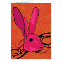 The Pink Bunny  Rabbit cards