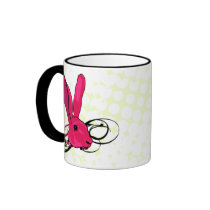 The Pink Bunny  Rabbit mugs