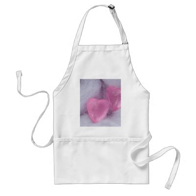 The pink crystal hearts apron by ytpo_ru
