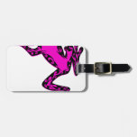 the pink FROG Tags For Luggage