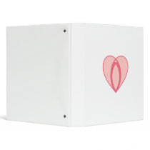 The Pink Heart of Love in the Shape of a Vulva Binders