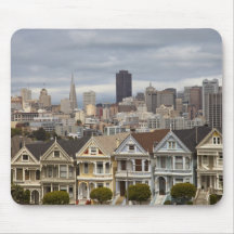 The Pink Ladies Victorian style houses in the Mouse Pad