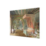 The Pink Room in the Chateau de Roquetaillade Stretched Canvas Prints