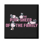 The Pink Sheep Black Magnet