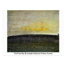 The Pink Sky By Joseph Mallord William Turner Postcard